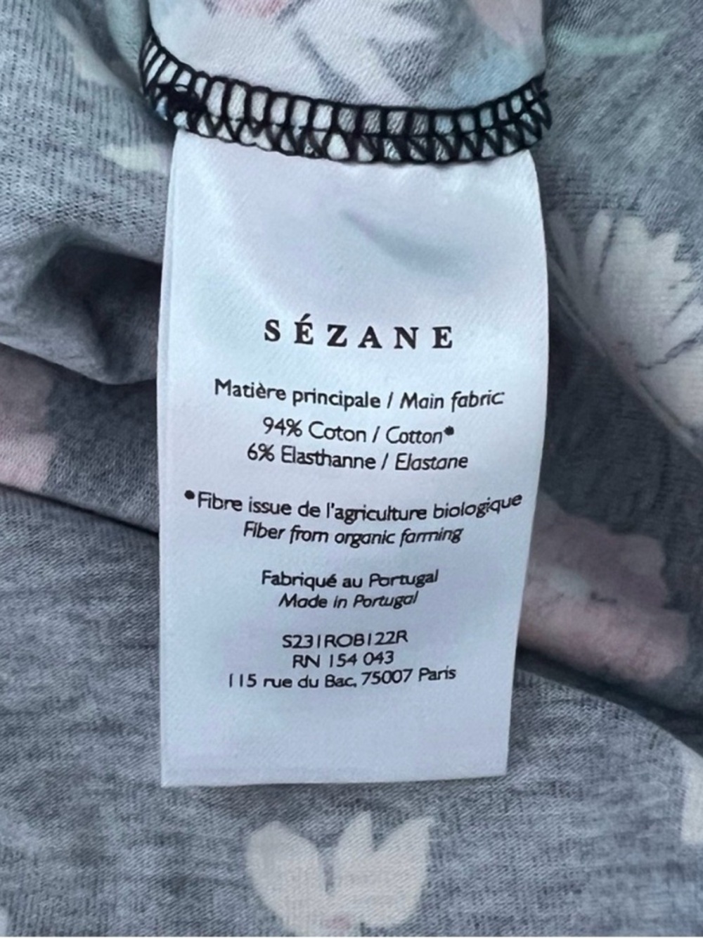 Sezane Pippa Dress Fleurs Multico - Size M - Picture 7 of 13